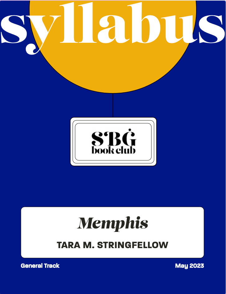 May 23 General Track Syllabus - Memphis