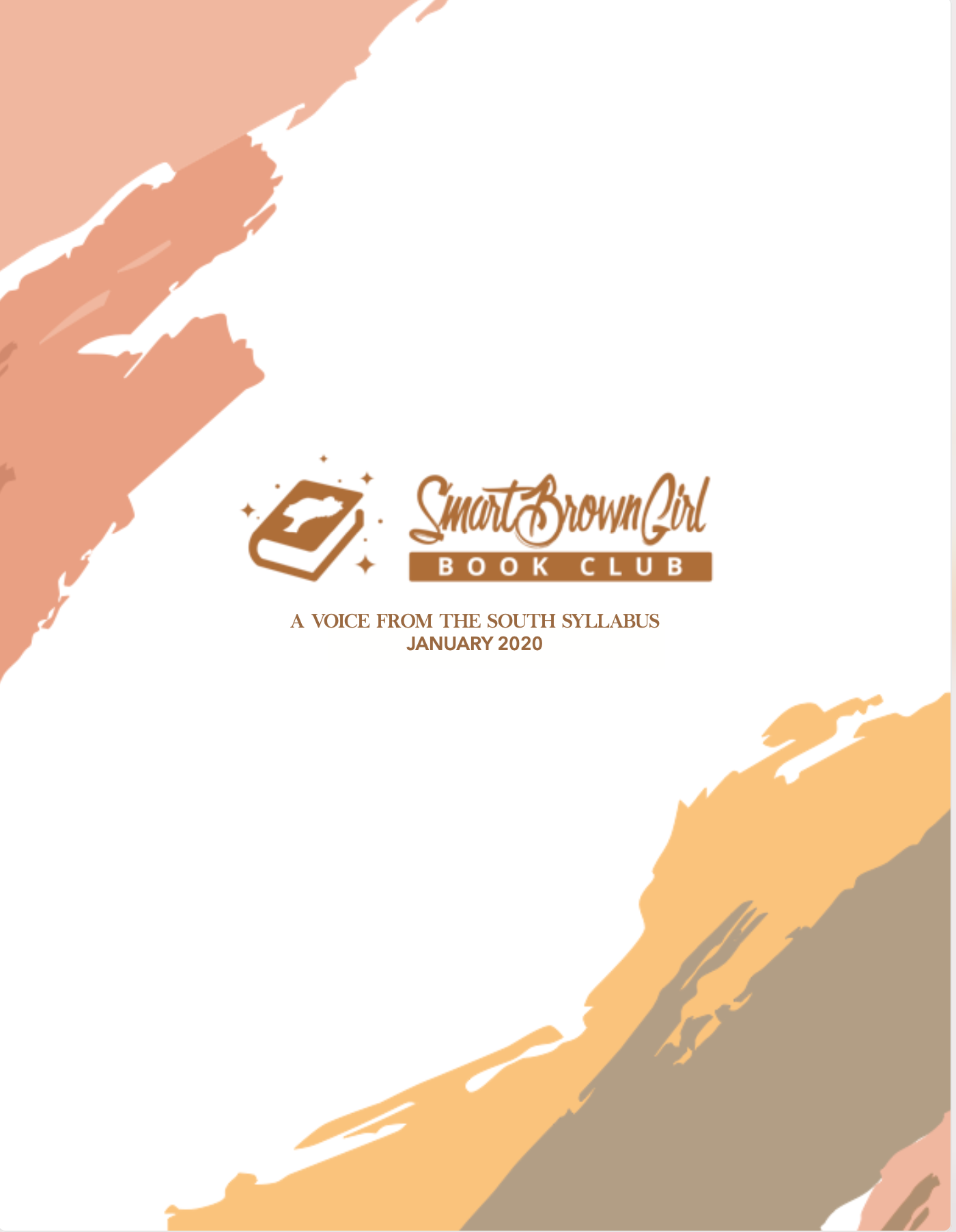 Winter '20 Exploration Track Syllabus - A Voice From The South Part One