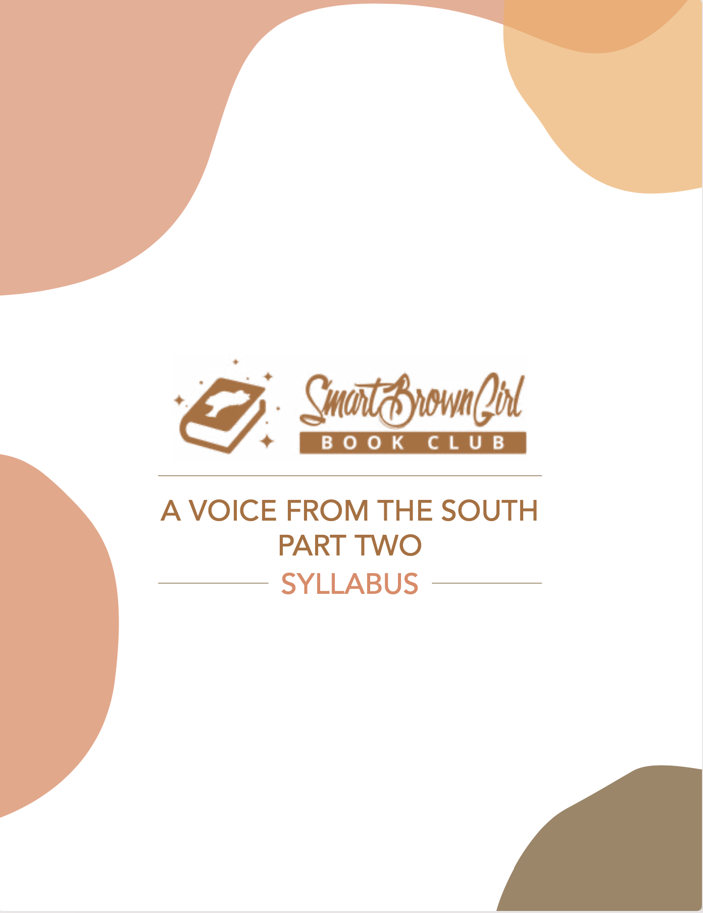 Winter '20 Exploration Track Syllabus - A Voice From The South Part Two