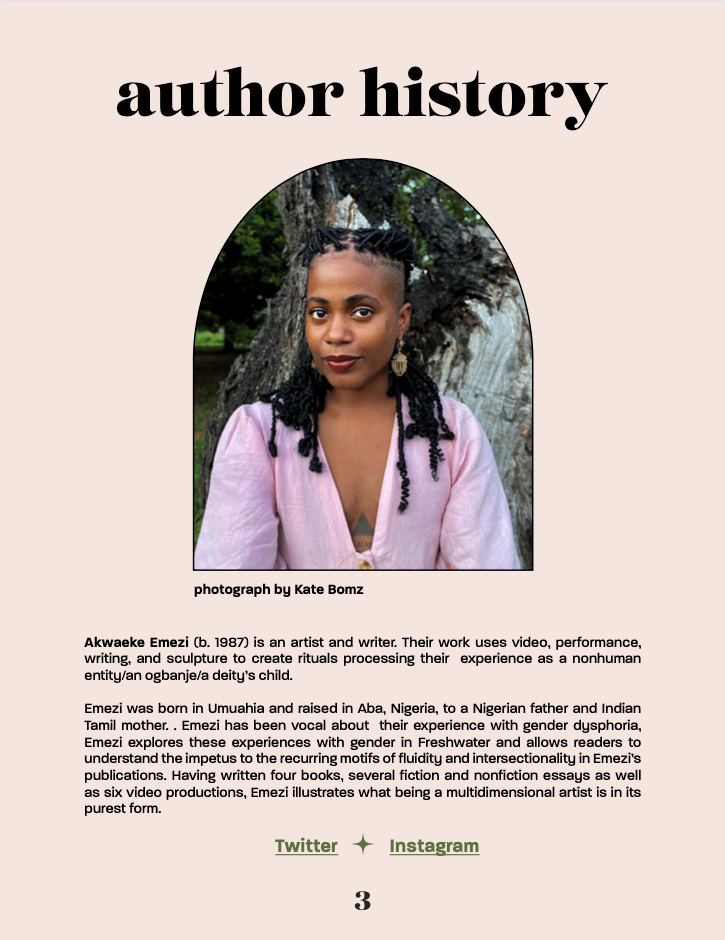 April 21 General Track Syllabus - Freshwater