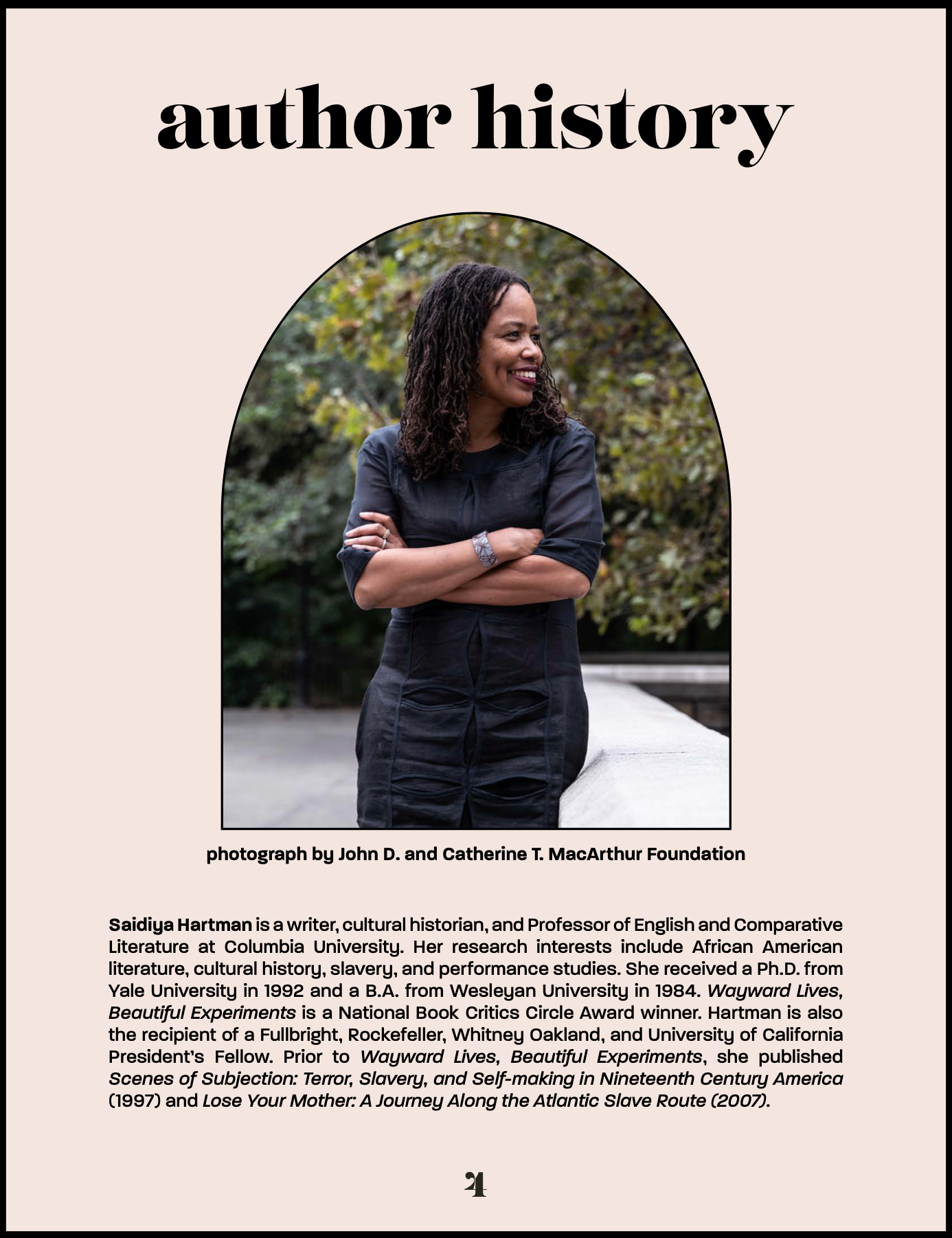 Fall '21 Exploration Track Syllabus - Wayward Lives, Beautiful Experiments