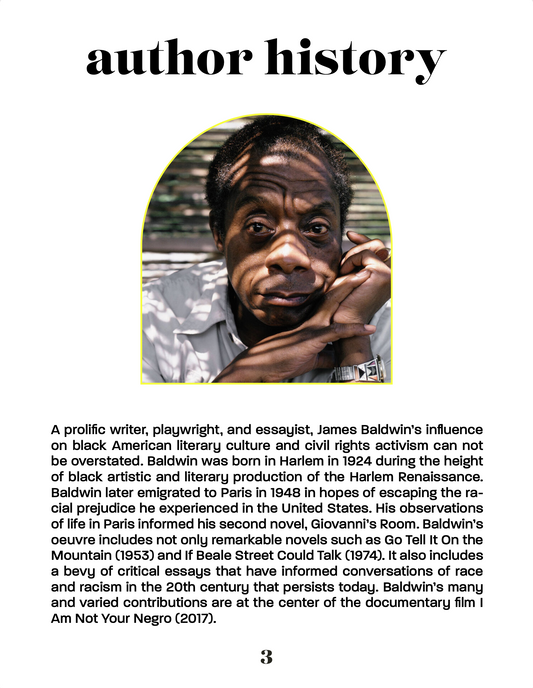 August 22 General Track Syllabus - Giovanni's Room