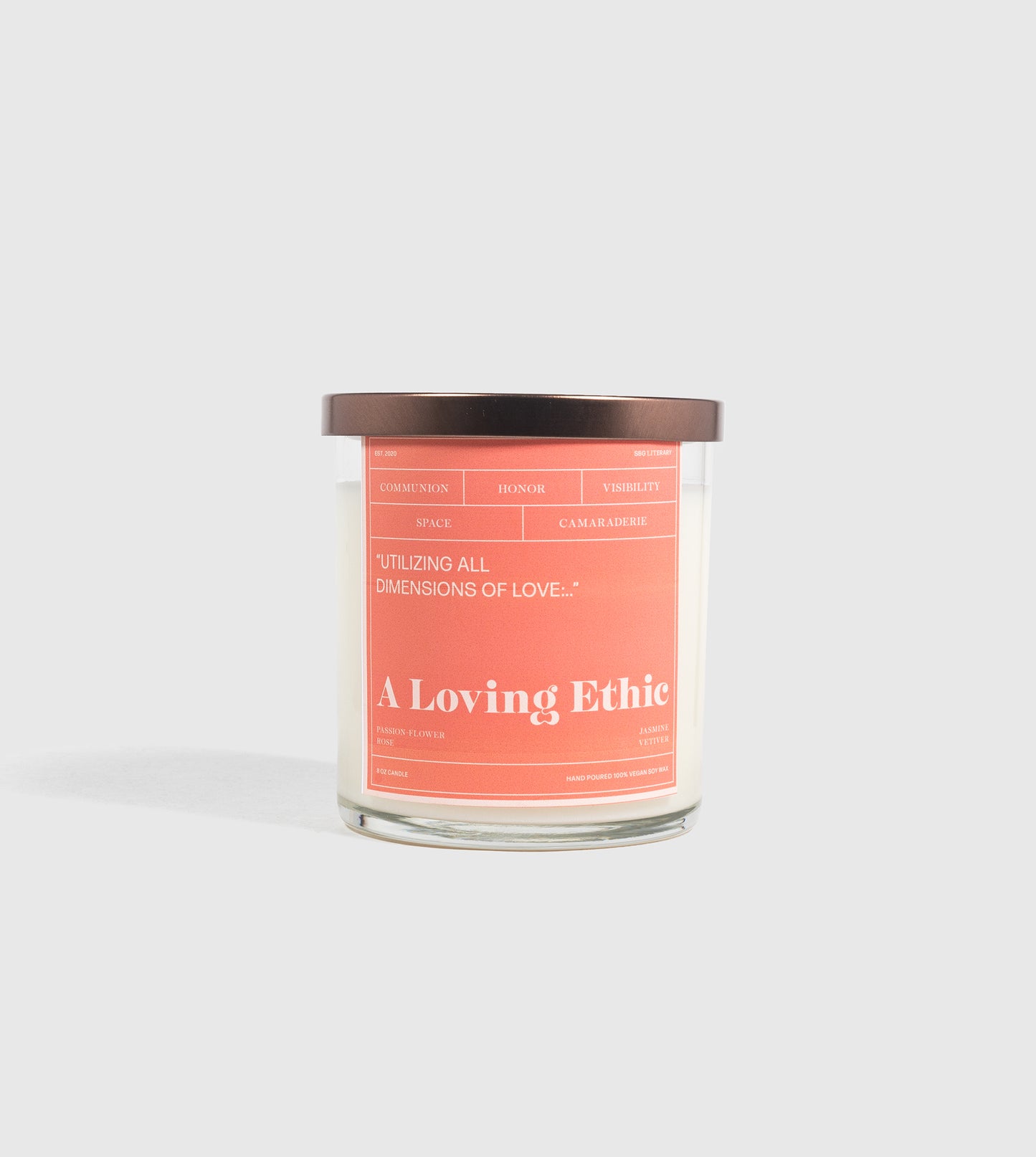 A Loving Ethic LITerary Candle