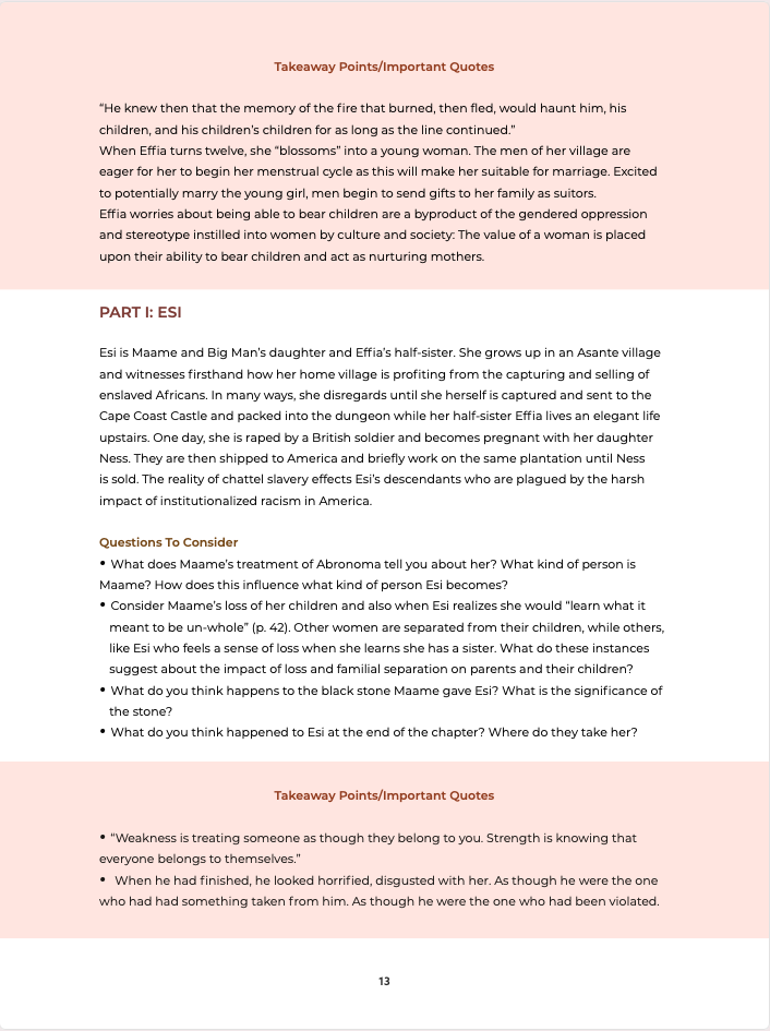 April 20 General Track Syllabus - Homegoing
