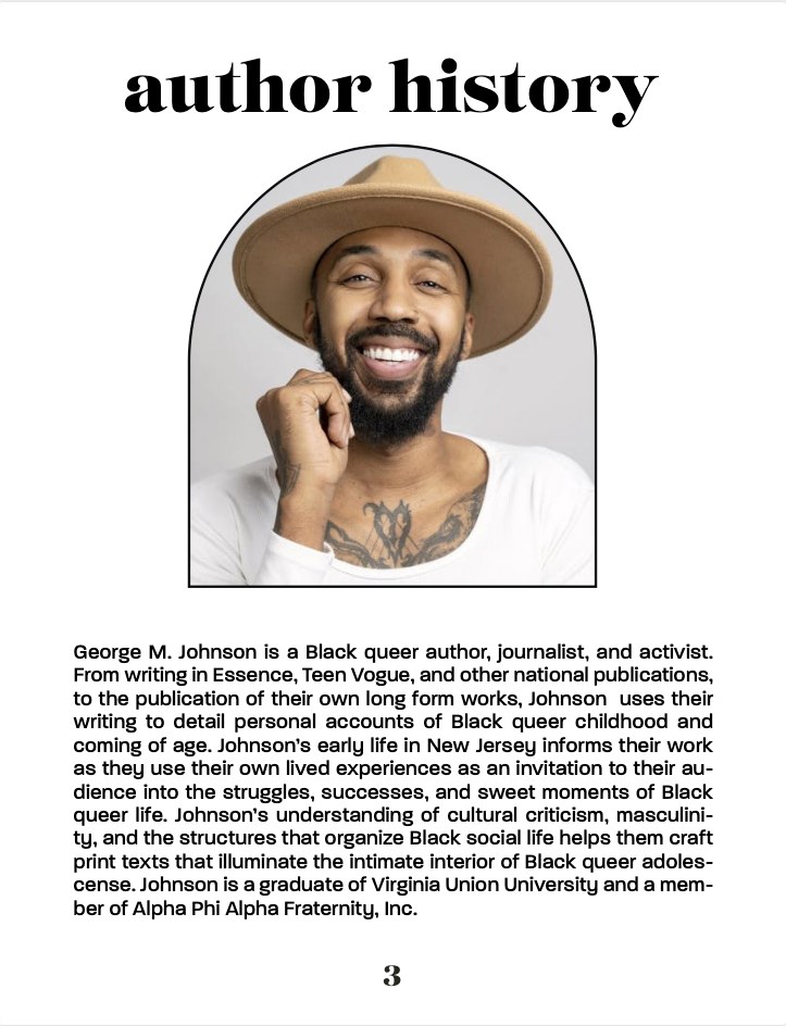 July 22 General Track Syllabus - All Boys Aren't Blue