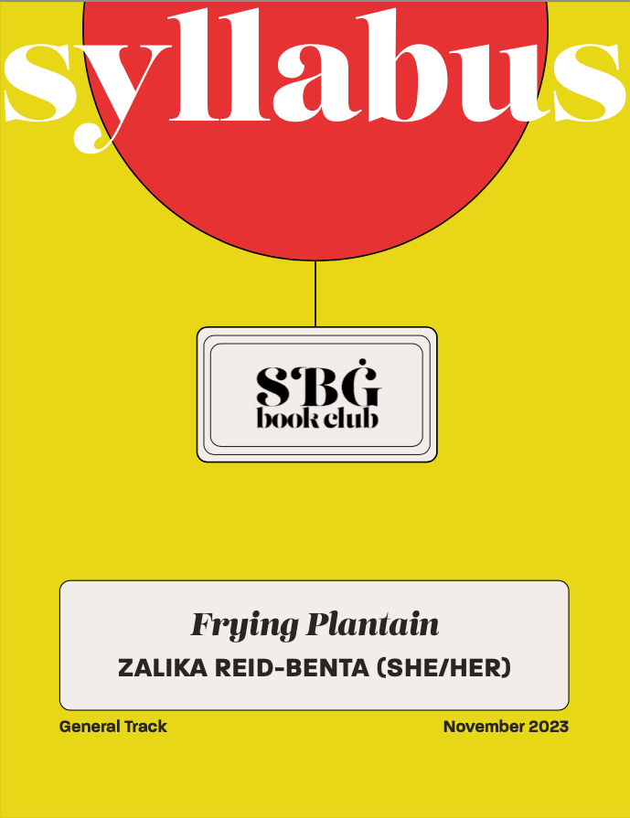 November 23 General Track Syllabus - Frying Plantain