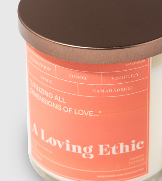 A Loving Ethic LITerary Candle