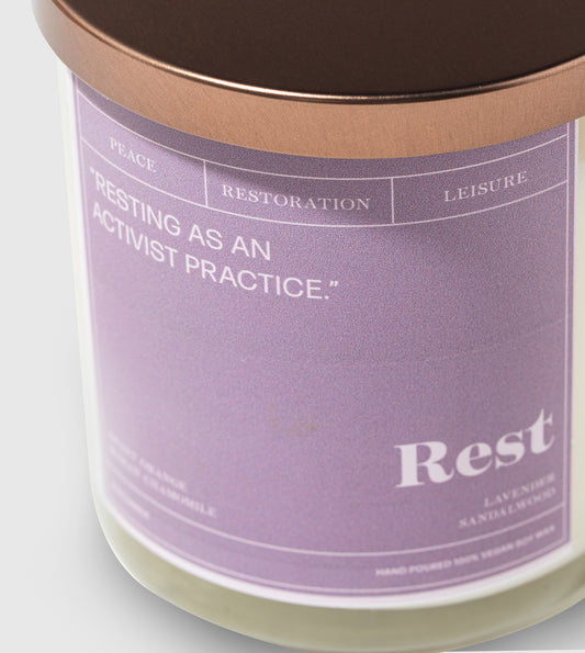 Rest LITerary Candle