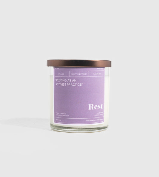 Rest LITerary Candle